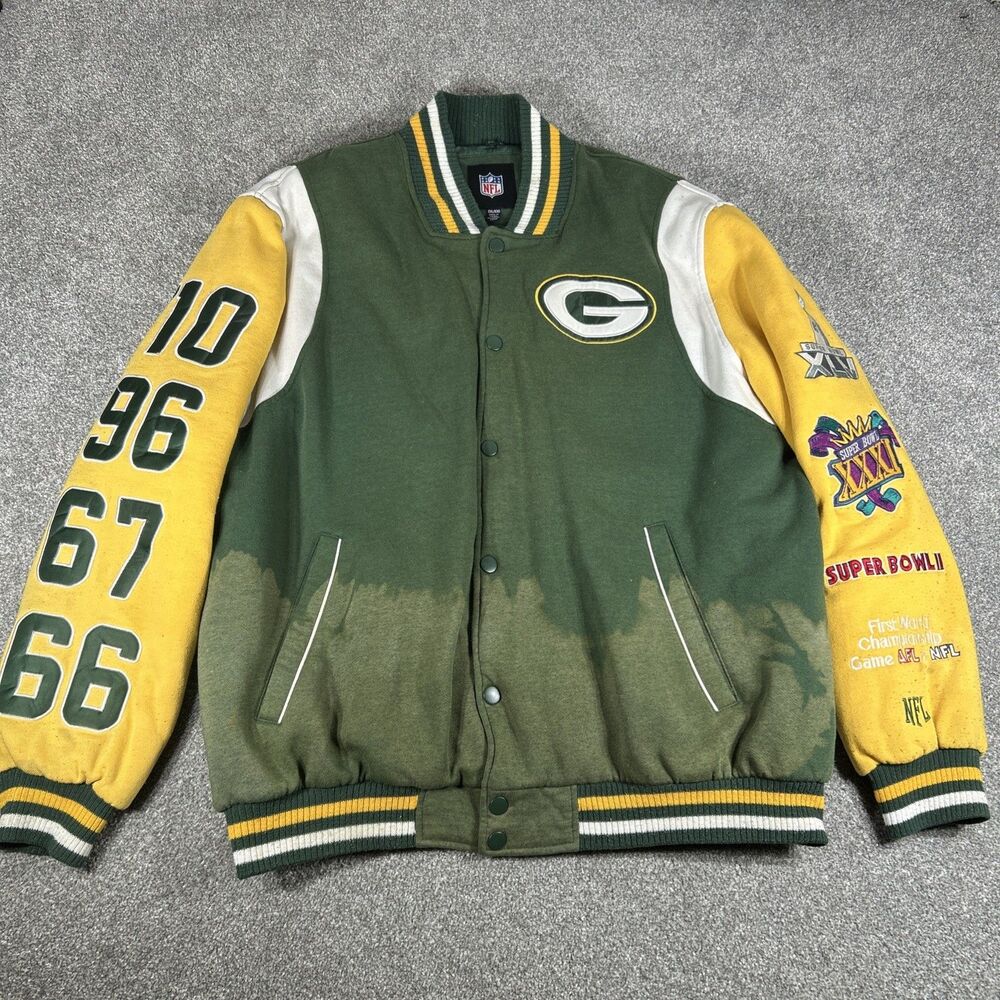 GREEN BAY PACKERS Super Bowl XXXI Vintage 1997 Letterman Varsity Jacket Size XXL